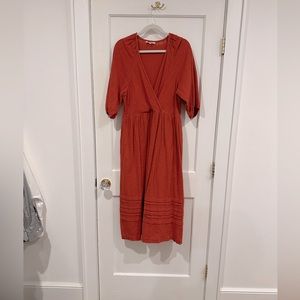 Madewell midi dress with 3/4 sleeve